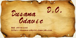 Dušana Odavić vizit kartica